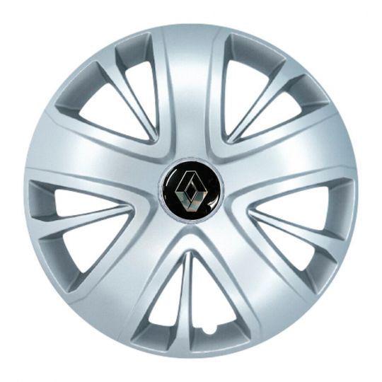 Автомобильные колпаки SKS 341 R15 с логотипом Renault 4 шт. Серебристый