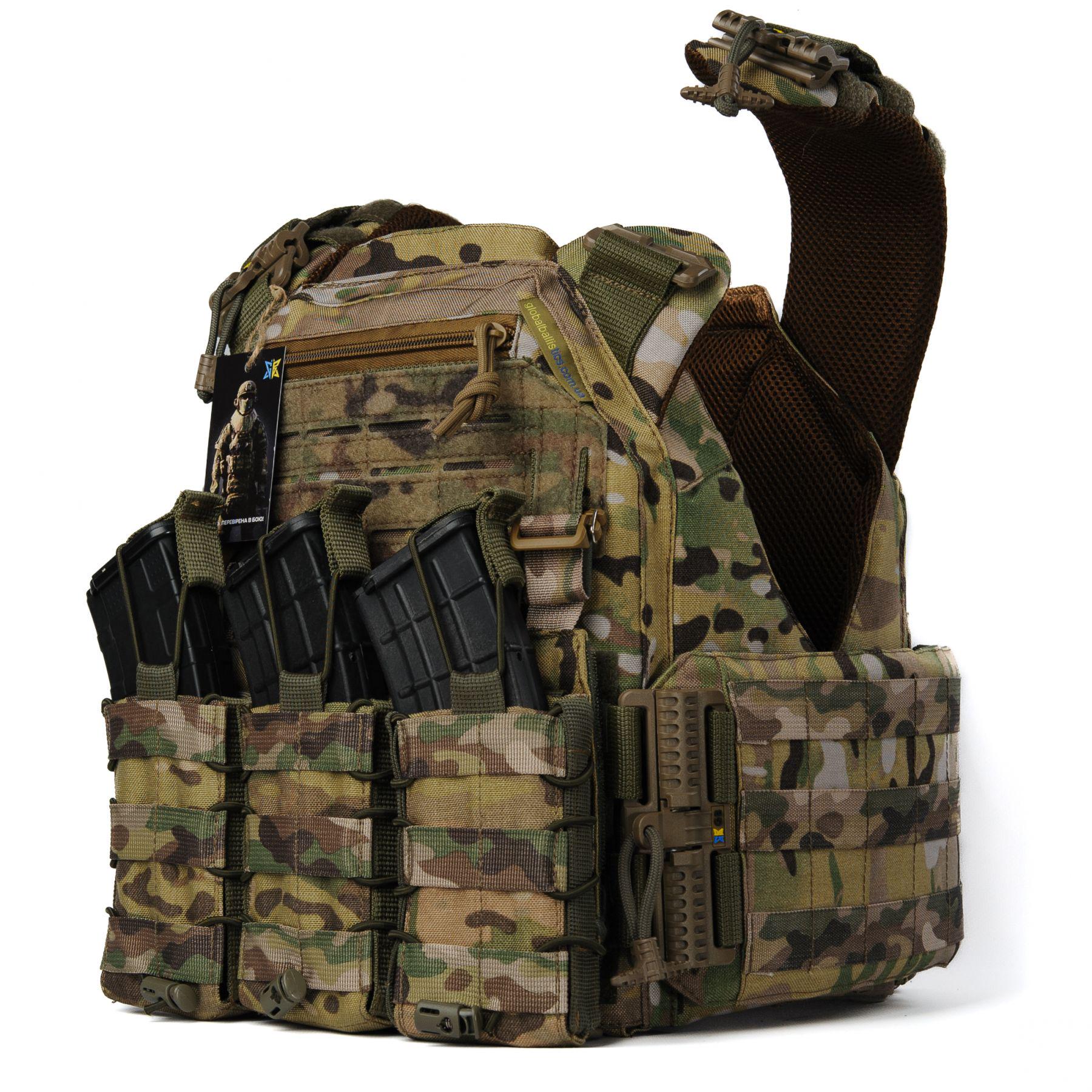 Плитоноска женская Warmor gen3 FL for Ladies С подсумками под магазины АК и быстрым боковым и верхним сбросом без плит Мультикам - фото 6