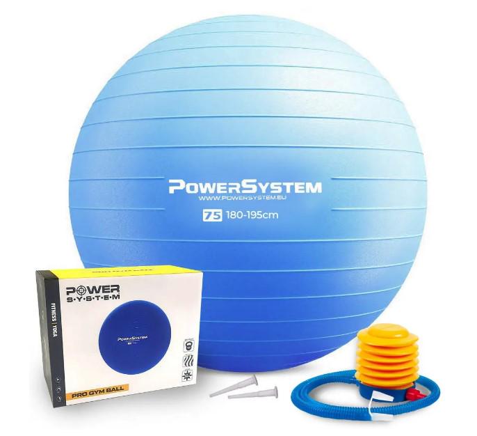 Фітбол для фітнесу Power System PS-4013 PRO Gymball Ø 75 см Blue (PS-4013_75cm_Blue)