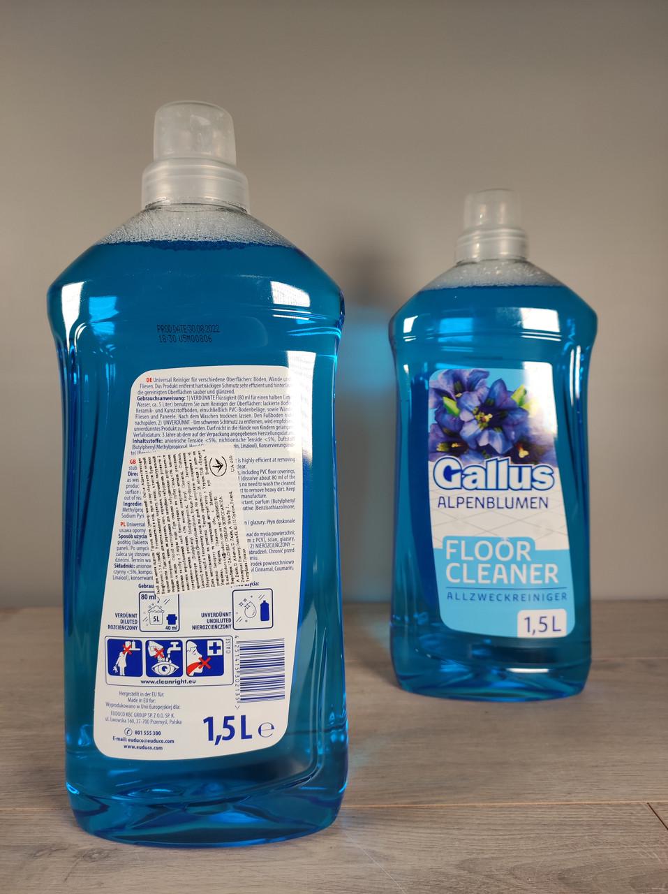 Засіб для миття підлог Gallus alpenblumen 1,5 л Синій (1902152143) - фото 2
