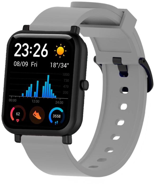 Ремешок силиконовый Like для Amazfit GTS Grey (13176-33)