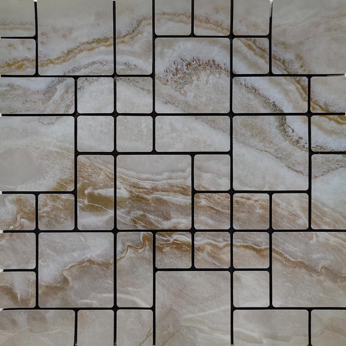 Мозаика самоклеящаяся PET 30x300x4 мм (3DPanda-1656)