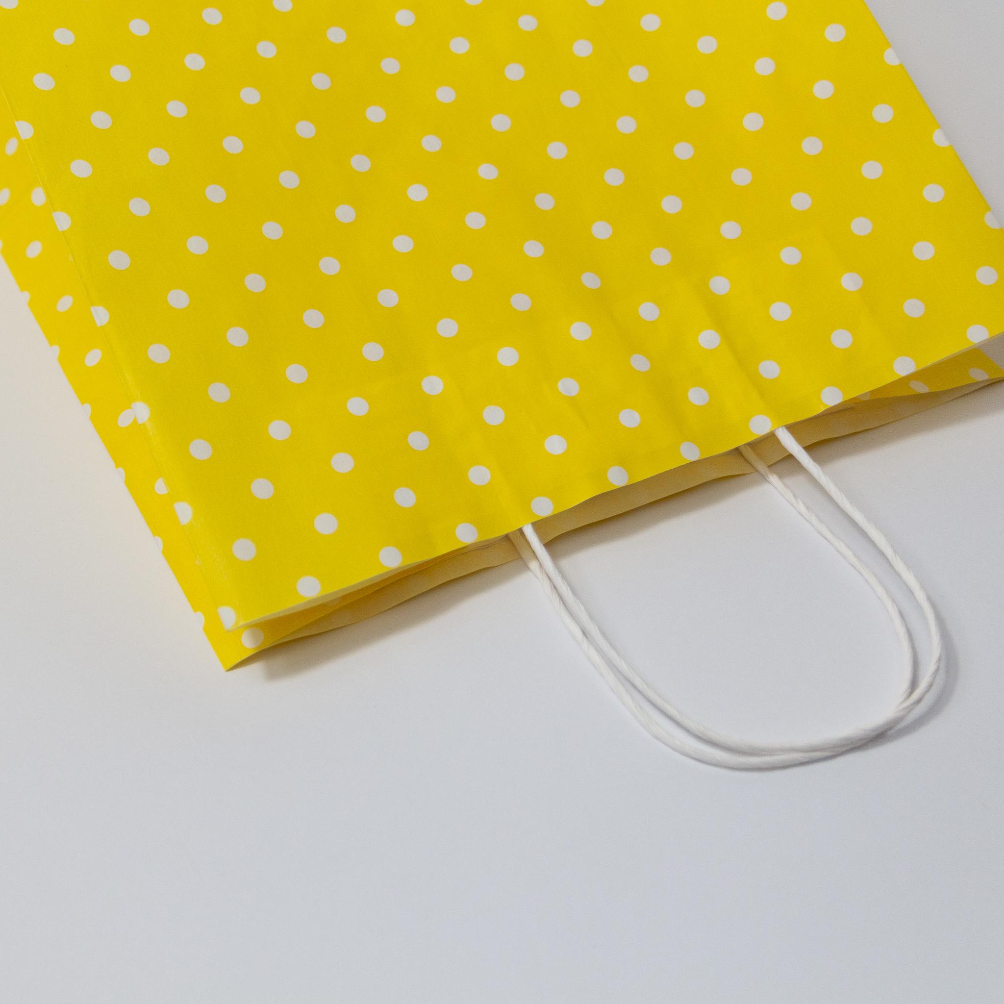 Пакет бумажный с витыми ручками 260х150х350 мм 30 шт. Жёлтый - фото 6 Пакет бумажный с витыми ручками 260х150х350 мм 30 шт. Жёлтый - фото 6