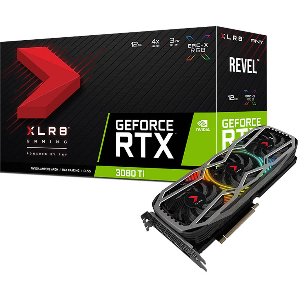 Видеокарта PNY GeForce RTX 3080 Ti 12GB XLR8 Gaming Revel Epic-X RGB Triple Fan (VCG3080T12TFXPPB)