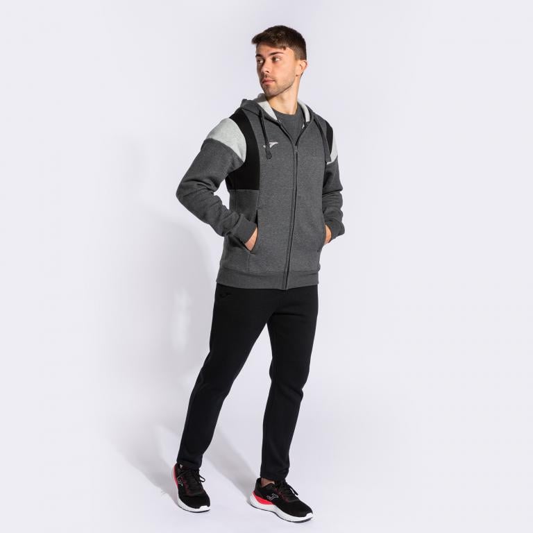 Олимпийка Joma 102733.151 Confort Iii Zip-Up Hoodie M Melange Grey (8445456407645) - фото 5