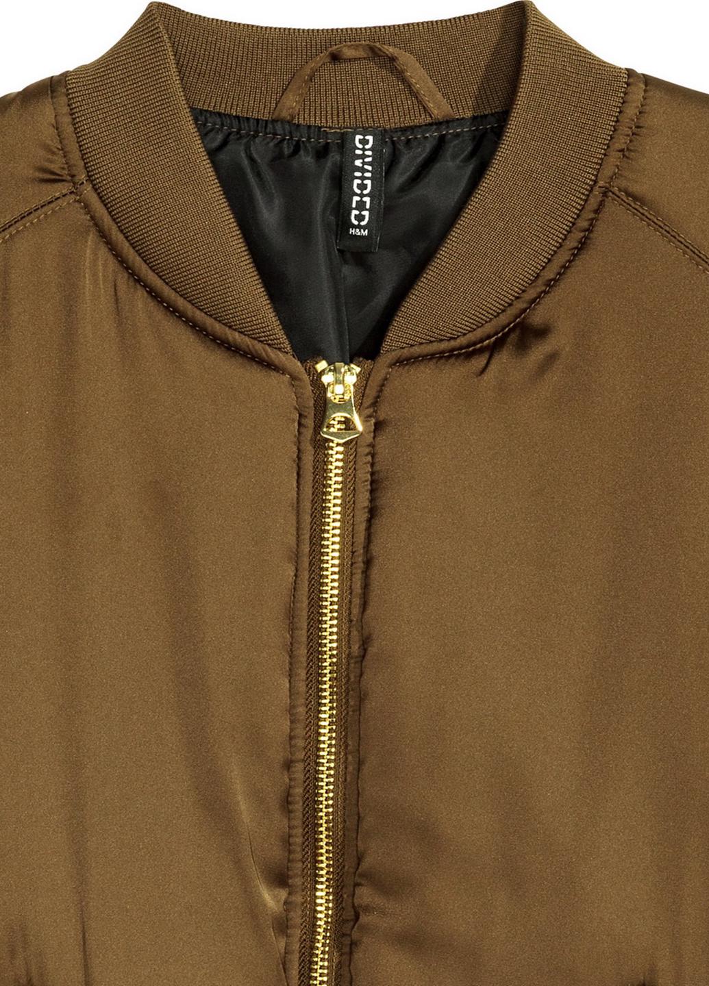 Бомбер женский H&M р. 34 Хаки (3145221b31) - фото 2 Бомбер женский H&M р. 34 Хаки (3145221b31) - фото 2