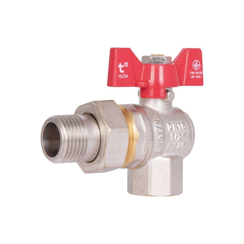 Кран шаровой Thermo Alliance Американка Standart угловой 1/2" ВЗ (SD222W15)