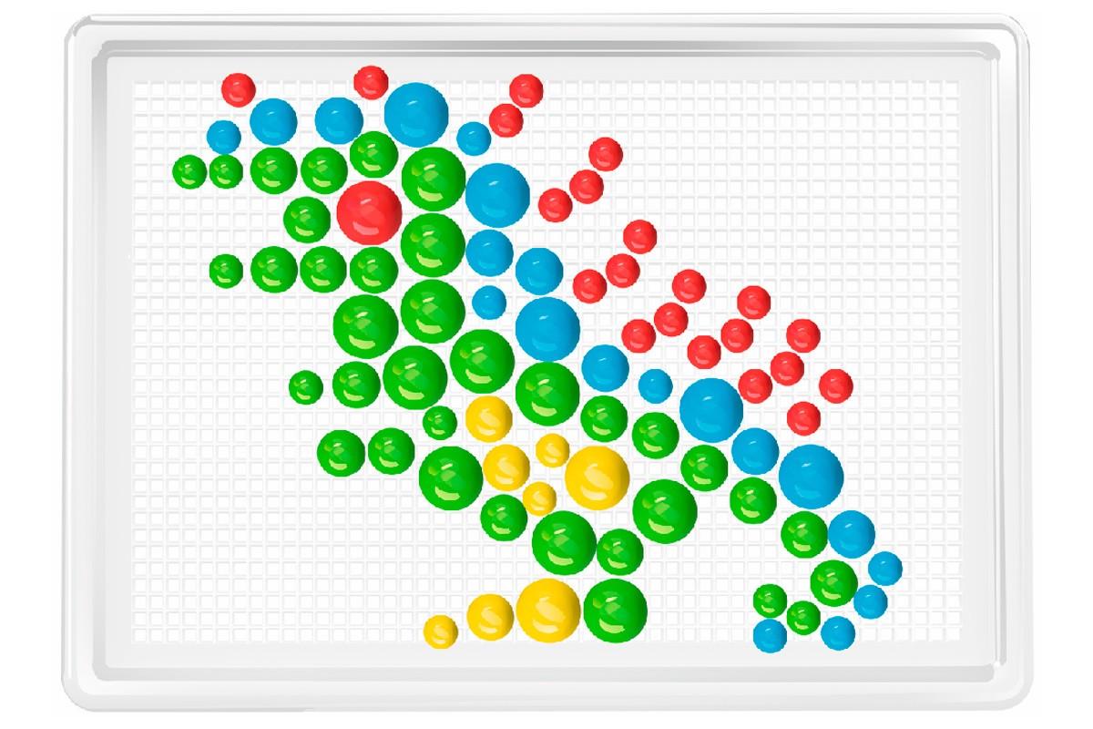 Дитяча мозаїка ТехноК No7 фішки різного розміру 300 шт. (2100) - фото 2 Дитяча мозаїка ТехноК No7 фішки різного розміру 300 шт. (2100) - фото 2
