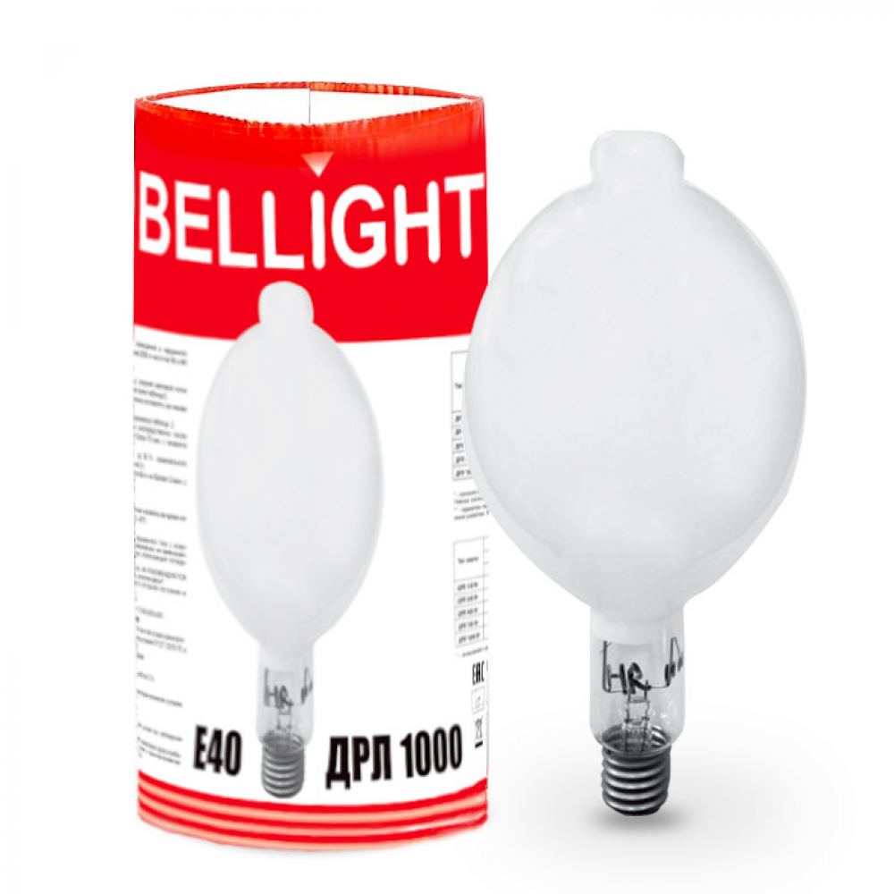 Лампа газоразрядная ртутная Bellight ДРЛ 1000 Вт E40