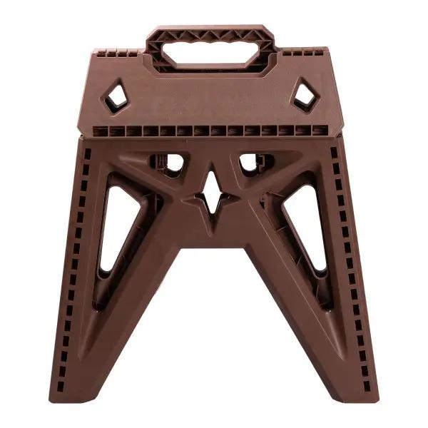 Табурет для кемпинга складной Good Idea пластиковый для отдыха на природе 38х28х33 см Коричневый (33735390) - фото 3