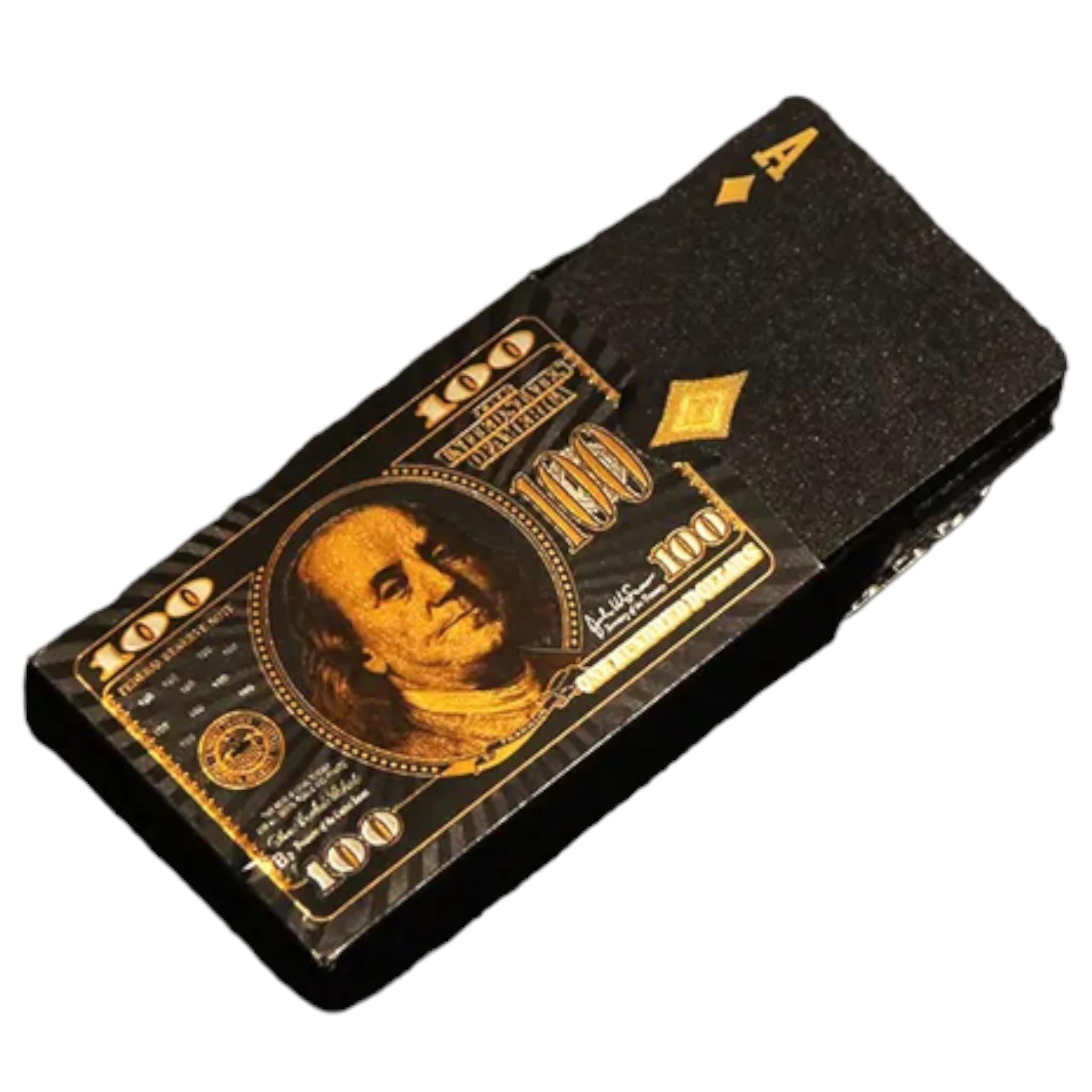 ᐉ Карты игральные покерные 100 USD Goldy пластиковые 54 шт