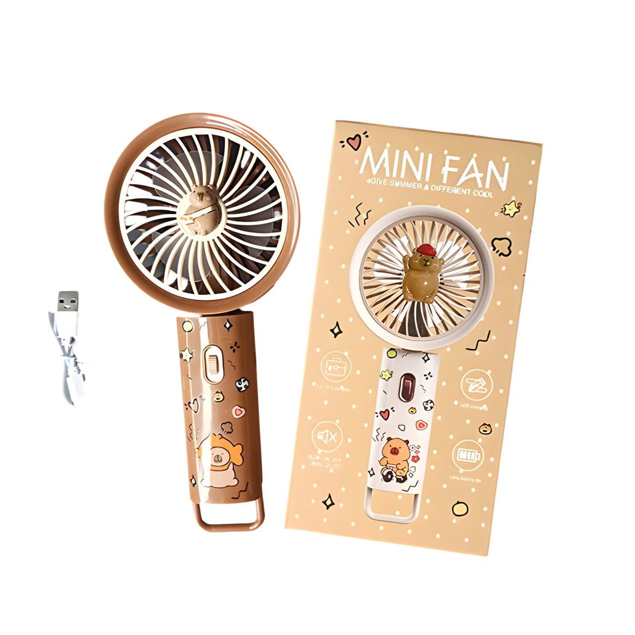 Детский вентилятор Капибара Коричневый (SD-05) - фото 3