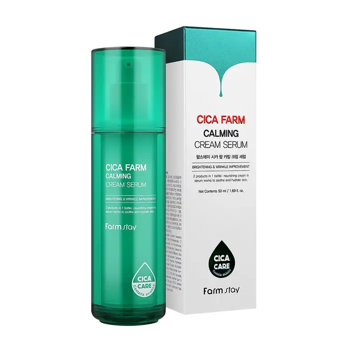 Крем-сироватка FarmStay Cica Farm Calming Cream Serum заспокійлива 50 мл (8809783321263)