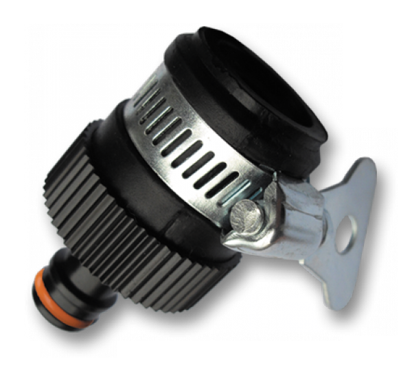 Адаптер на кран ECO-4127 Black Line D 13-15мм с ярлыком (2983)