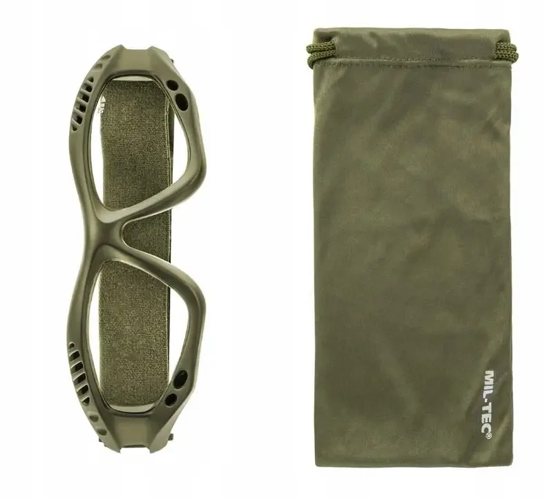 Очки защитные десантные Mil-Tec Commando Air Pro Olive Clear (15615401) - фото 5