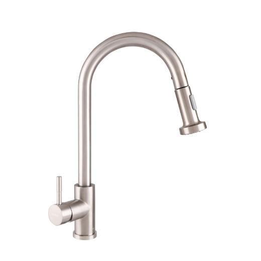 Смеситель для кухни Haiba SUS 014 с выдвижной лейкой (HB3898)