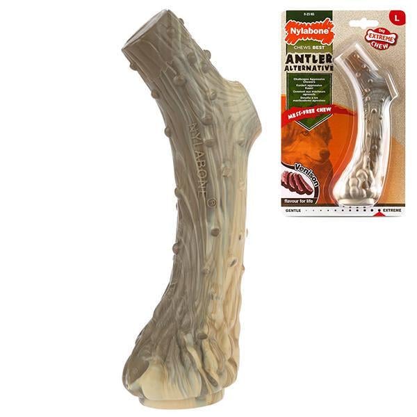 Игрушка для собак жевательная Nylabone Extreme Chew Antler со вкусом оленины 17,8x7x5,1 см