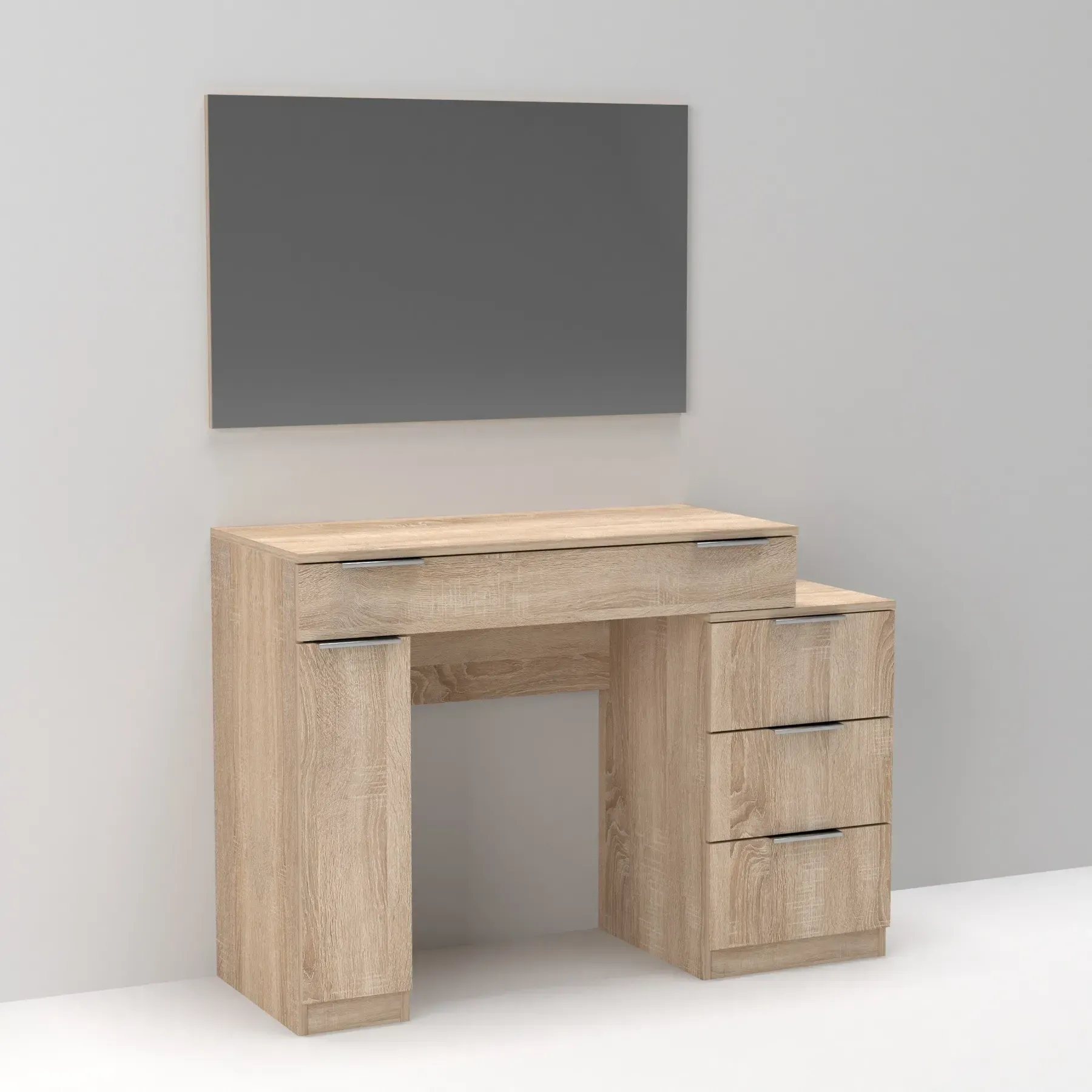 Стіл-трюмо туалетний Kontinent Krystal 1200х452х847 мм Дуб Сонома (59321204) - фото 5 Стіл-трюмо туалетний Kontinent Krystal 1200х452х847 мм Дуб Сонома (59321204) - фото 5