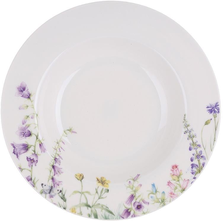 Тарелки фарфоровые суповые Floral 6 шт. 22 см