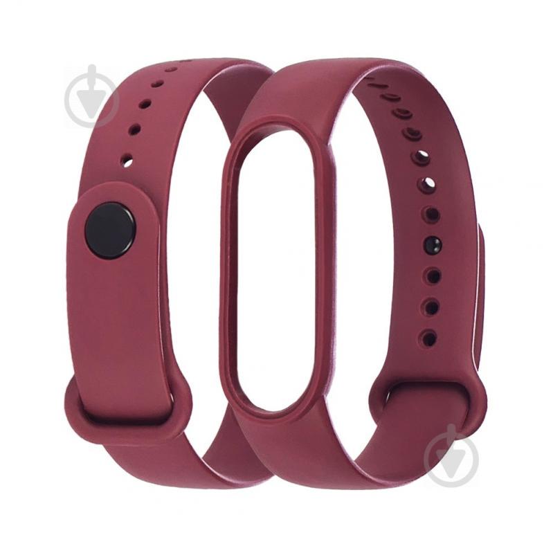 Ремешок силиконовый Anchor для Xiaomi Mi Band 5/ 6 Бронзово-фиолетовый - фото 1