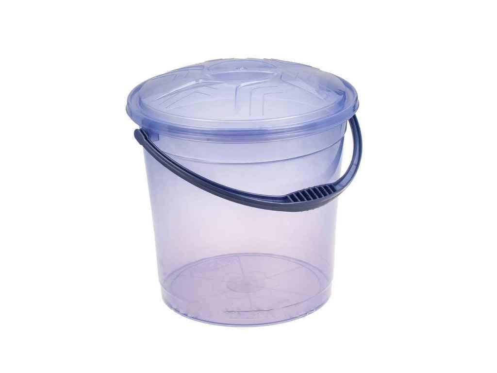 Ведро пластиковое R-Plastic пищевое с крышкой 10 л Фиолетовый (1051965)