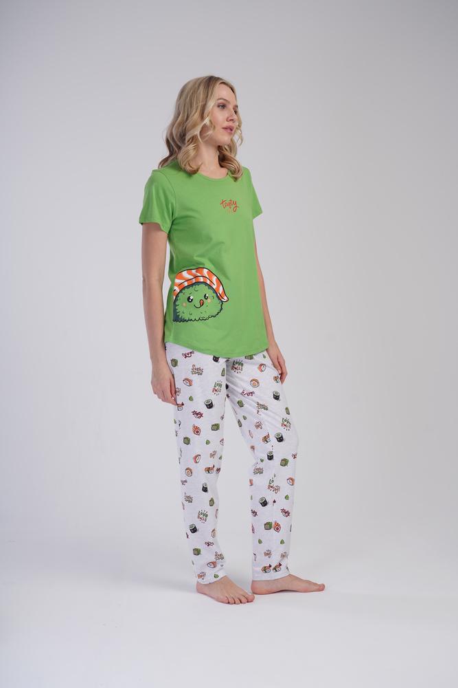 Пижама Vienetta 310003x40 женская M Зеленый - фото 5 Пижама Vienetta 310003x40 женская M Зеленый - фото 5