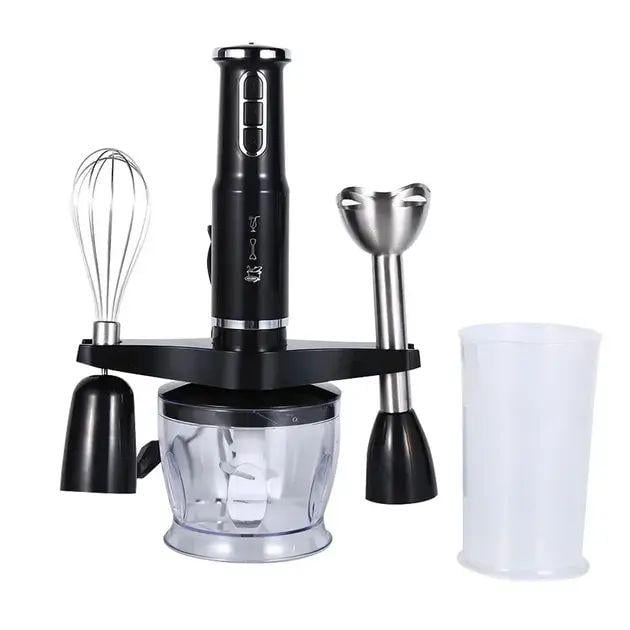 Блендер универсальный погружной Raf P-291 3в1 500 мл 600 Вт 2000 об/мин с 3 скоростями стаканом и чашей Черный