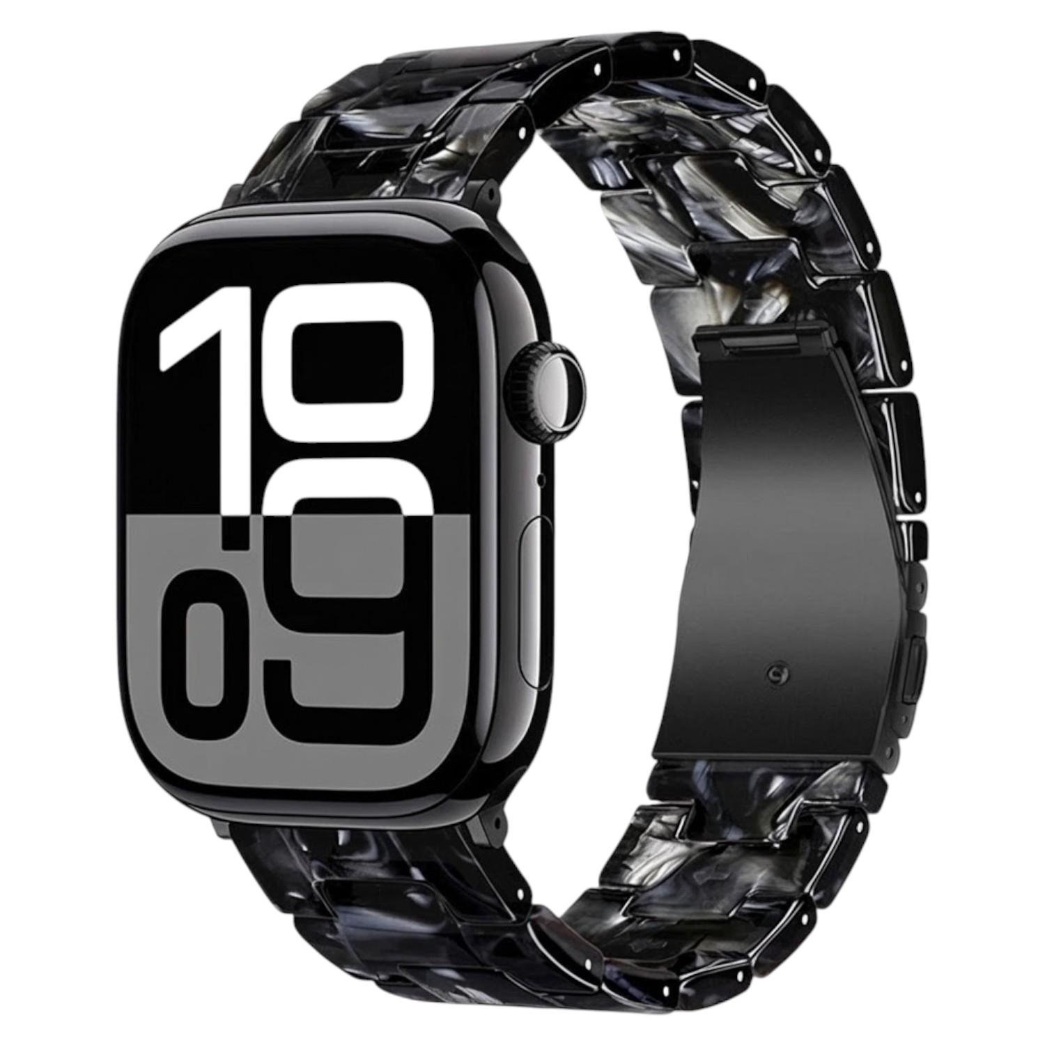 Ремінець Hoco WA36 Elegant series для смарт-годинників смола/метал регульований Чорний (31232649)