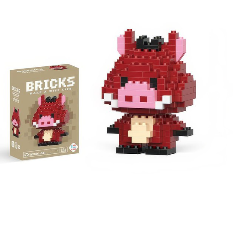 Конструктор фігурка BRICKS пікселі Пумба 208 деталей (W034)