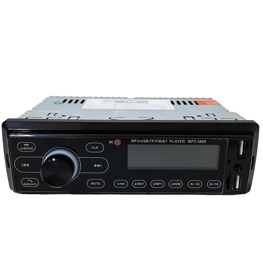 Автомагнитола 1DIN Sound Box-3886MP3 Bluetooth/сенсорный дисплей/пульт ДУ/2хUSB 200 Вт (10c5eae9)