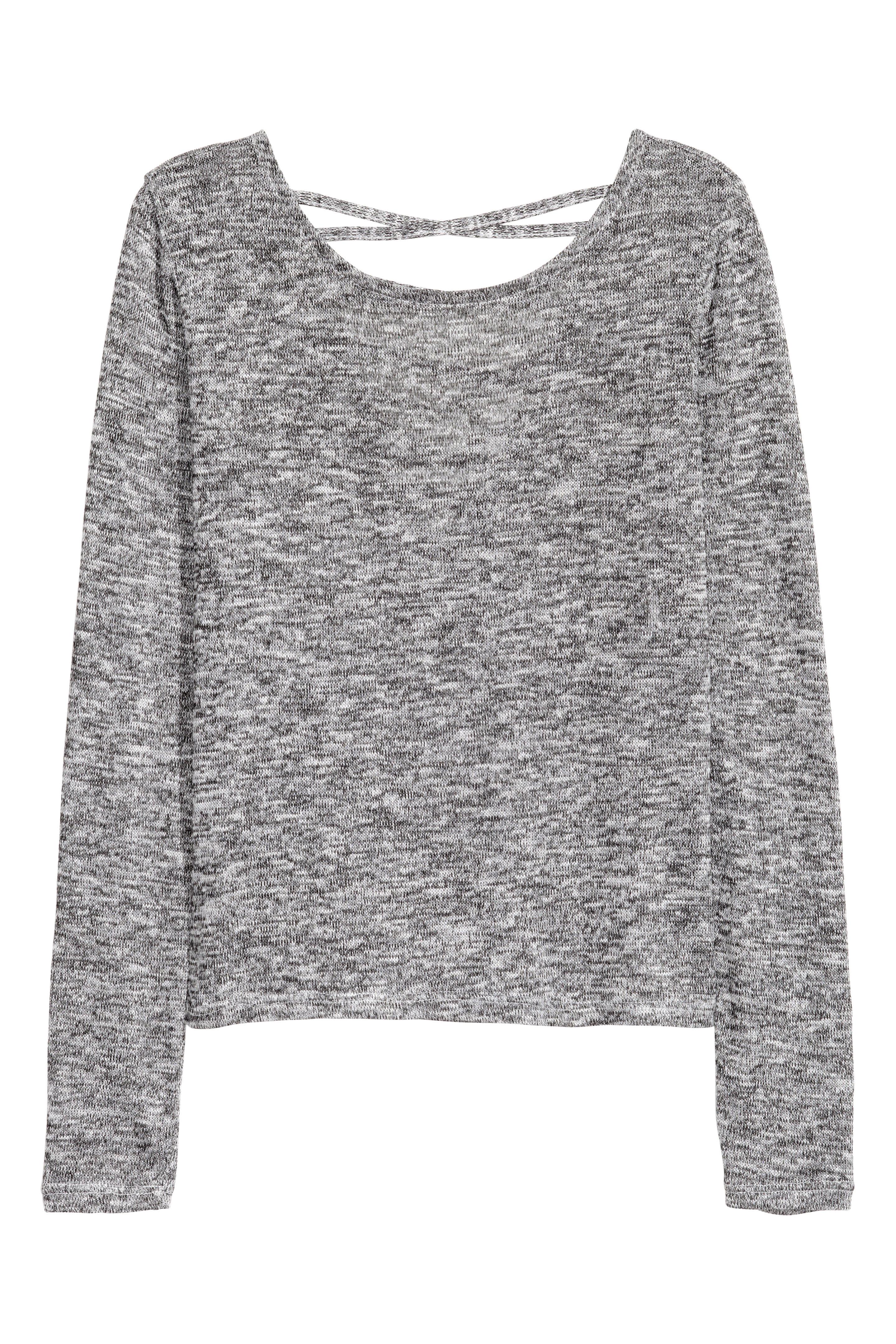 Джемпер H&M L Серый меланж (3954954)