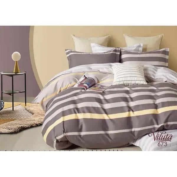 Комплект постельного белья Viluta Twill 673 сатин двуспальный (1387)