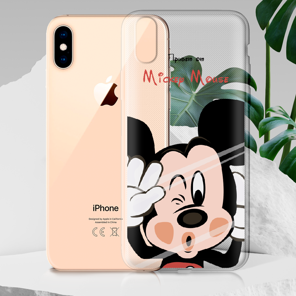 Чехол Boxface iPhone XS Max Mister M Прозрачный силикон (35321-cc58-35321) - фото 2