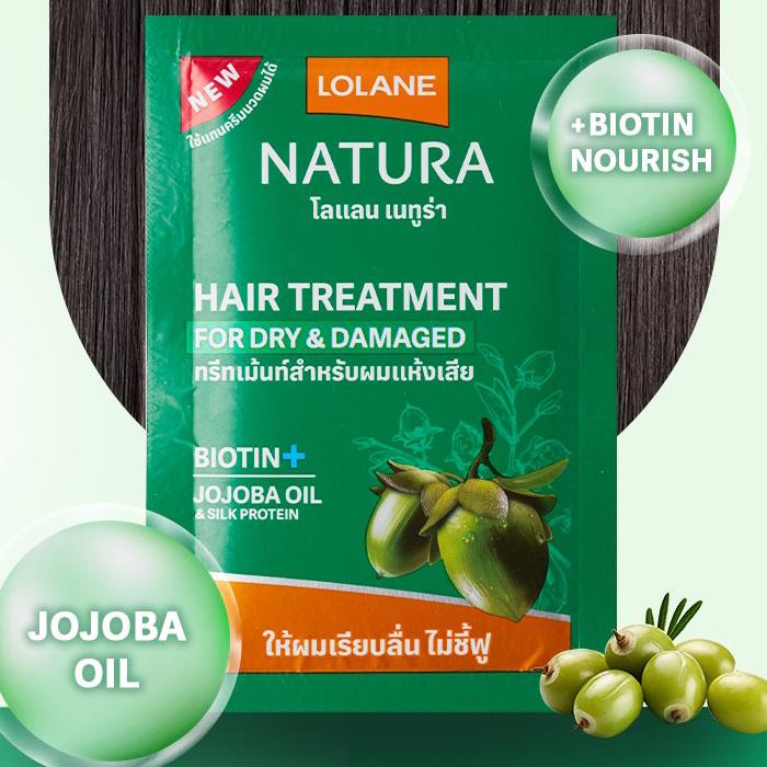 Маска для волос Lolane с маслом жожоба и протеинами шелка 25 г (1004523) - фото 2