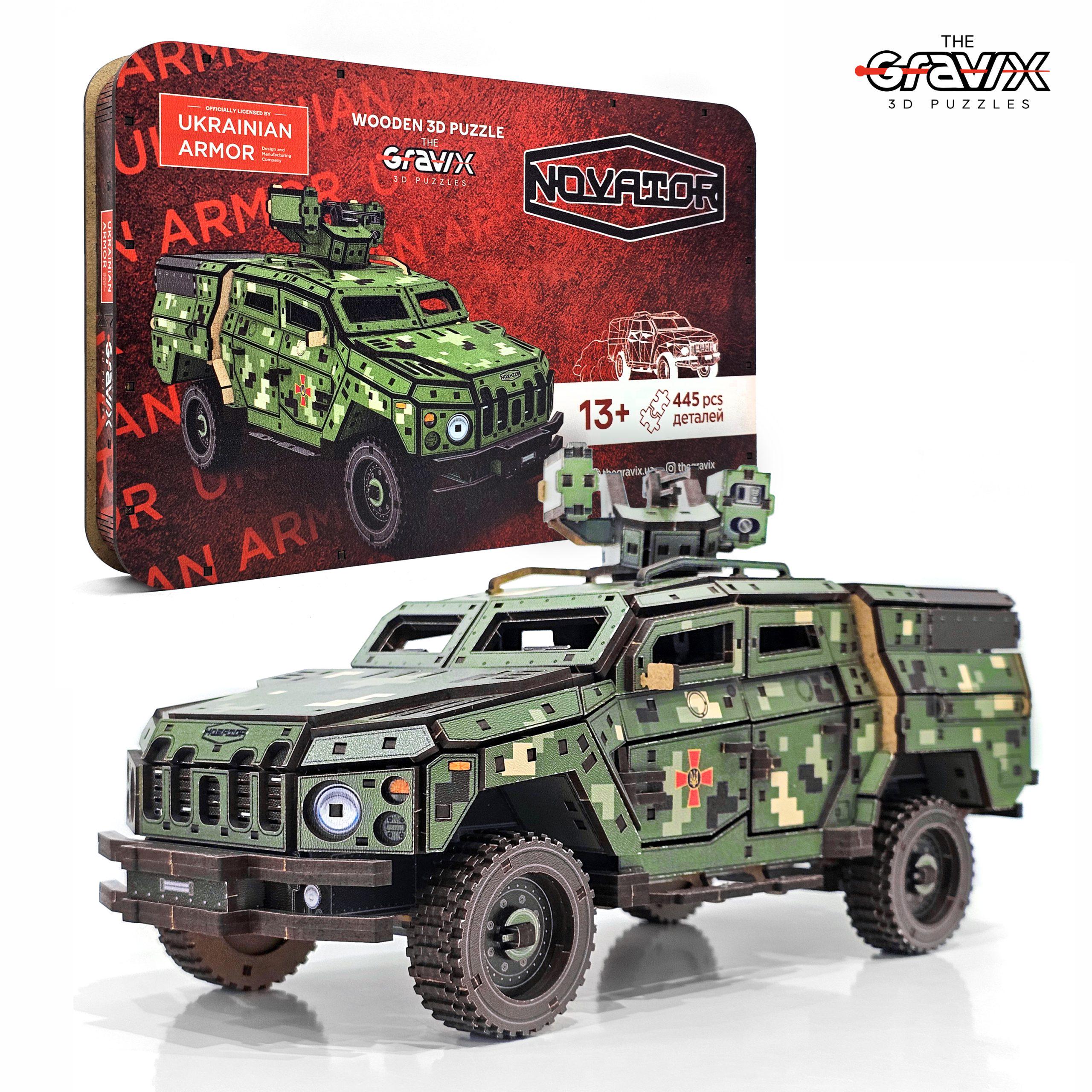 Конструктор дерев'яний THEGRAVIX NOVATOR (04109) - фото 9 Конструктор дерев'яний THEGRAVIX NOVATOR (04109) - фото 9