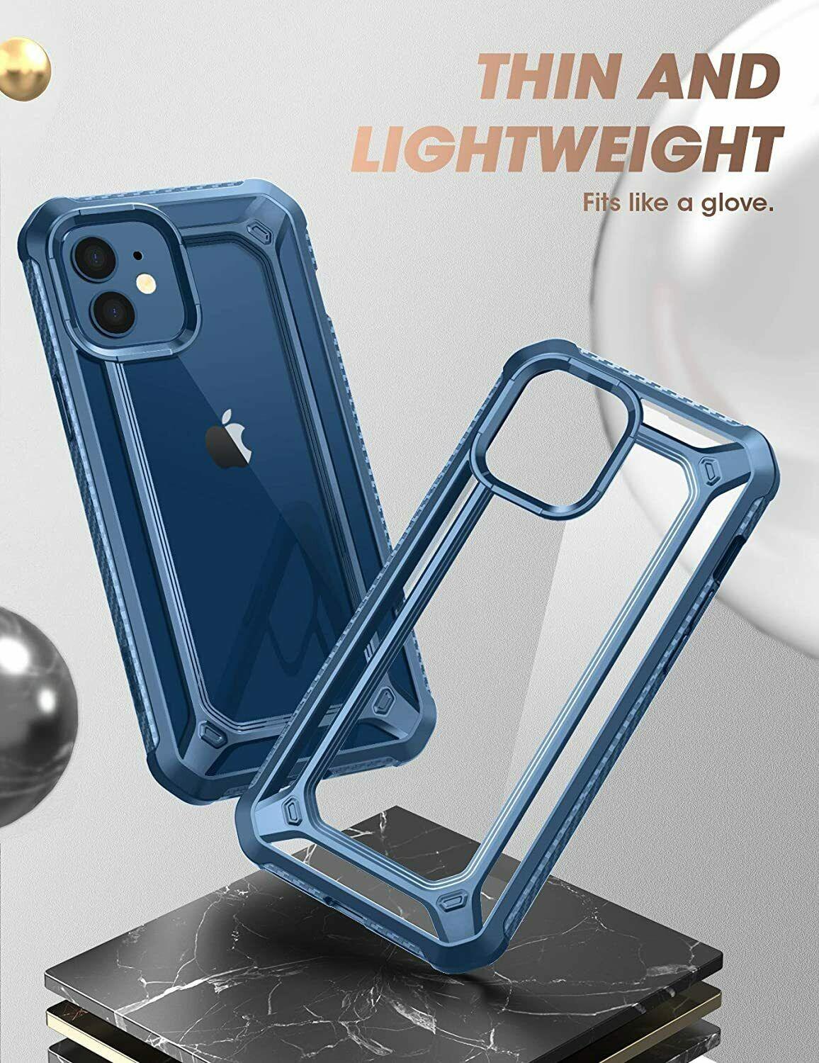 Протиударний чохол із захистом екрану Supcase EXO Pro SP для Iphone 12 Mini (5.4") Blue - фото 5