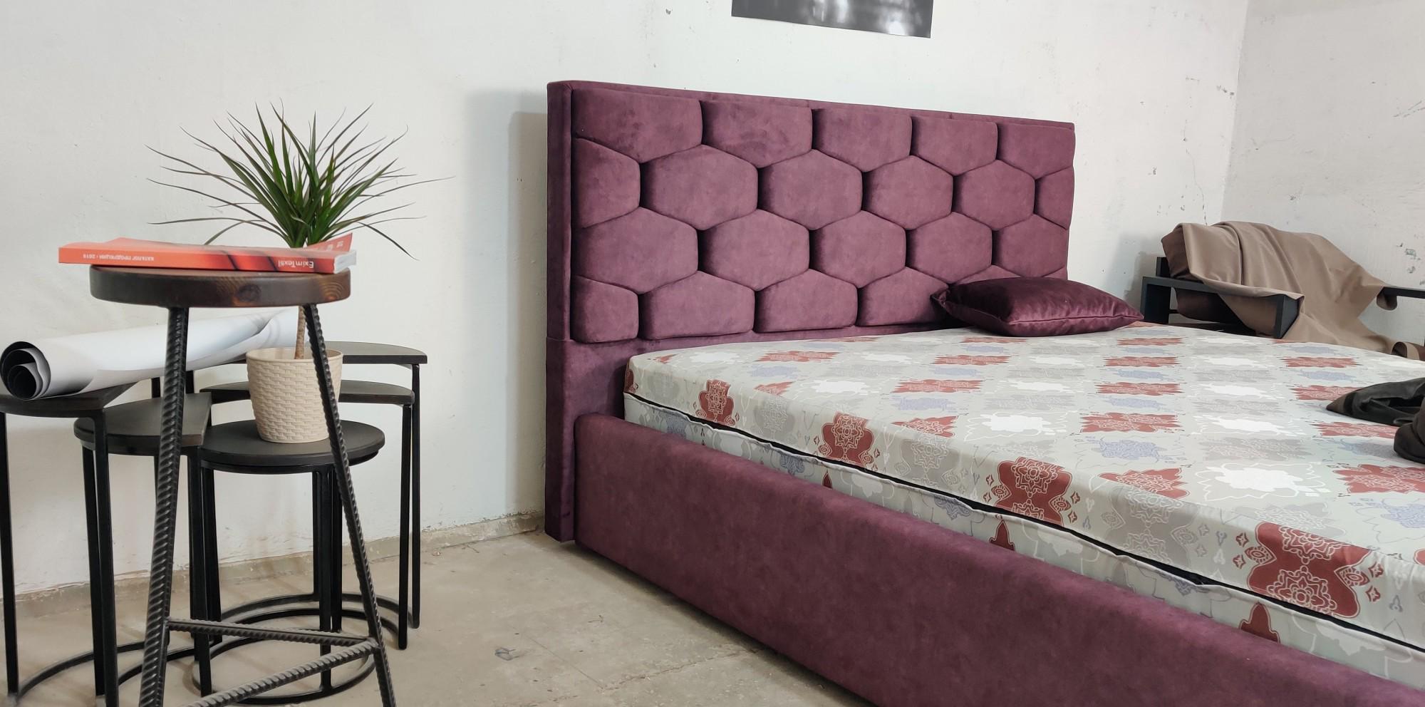 Кровать двуспальная BNB Octavius Premium Simple 160х200 см Фиолетовый (bnb_0179) - фото 5 Кровать двуспальная BNB Octavius Premium Simple 160х200 см Фиолетовый (bnb_0179) - фото 5