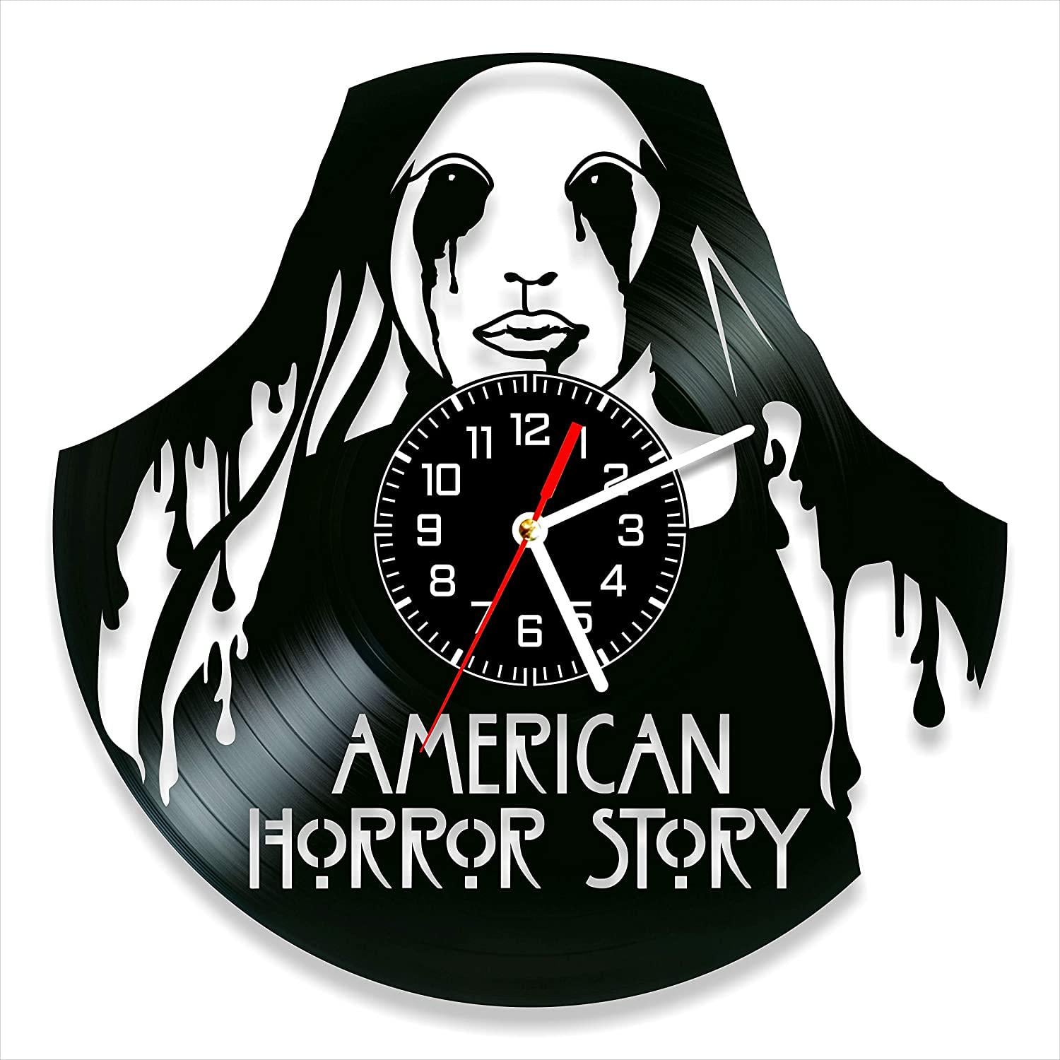 Часы настенные Американская история ужасов 2048 из виниловой пластинки