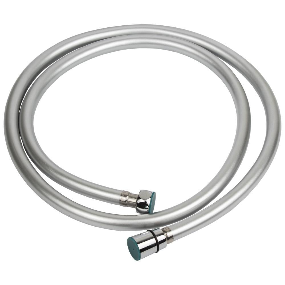 Шланг для ручного душа Aquatica 1/2" PVC 3-х слойный с подшипником 150 см Серебристый (9791611)