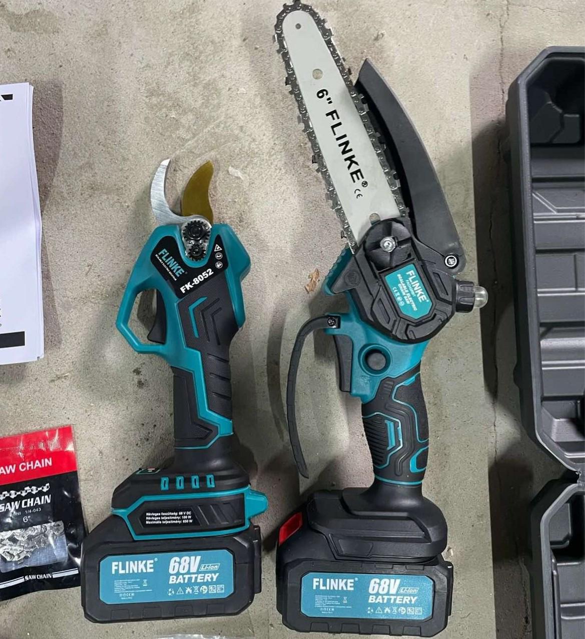 Секатор с аккумуляторной пилой Flinke/2 аккумуляторы 4 А/ч в кейсе (0061) - фото 5