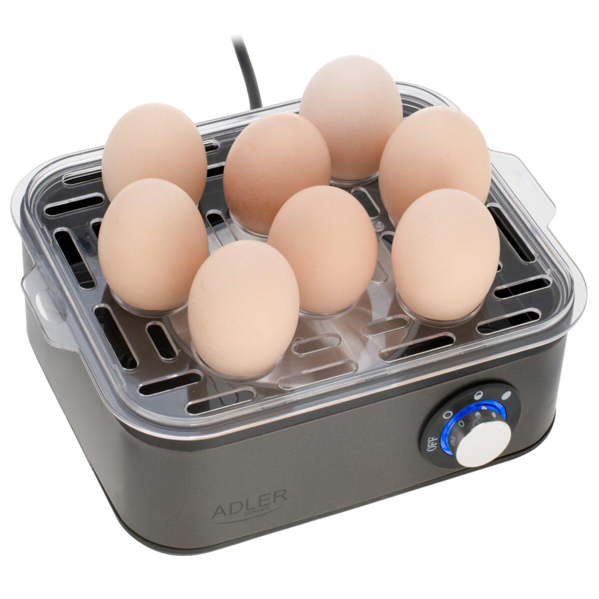 Яйцеварка Adler AD 4486 Gun Metal металева на 8 яєць (29918248) - фото 12 Яйцеварка Adler AD 4486 Gun Metal металева на 8 яєць (29918248) - фото 12