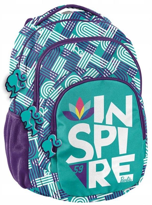 Рюкзак Paso BAD-2706 30L женский вместительный с принтом Зелено-синий