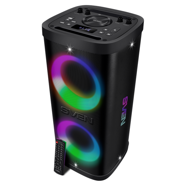 Акустическая система портативная SVEN PS-930 150 Вт Bluetooth RGB-подсветка караоке Black (PS-930)
