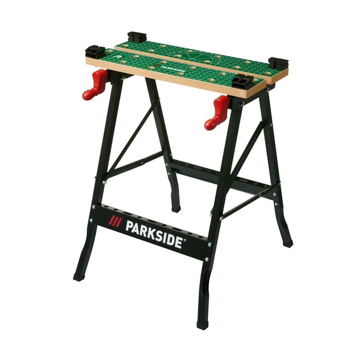 Верстак с зажимом PARKSIDE на прочных ножках складной нагрузкой до 150 кг 60,5x63x79 см (2952280121)
