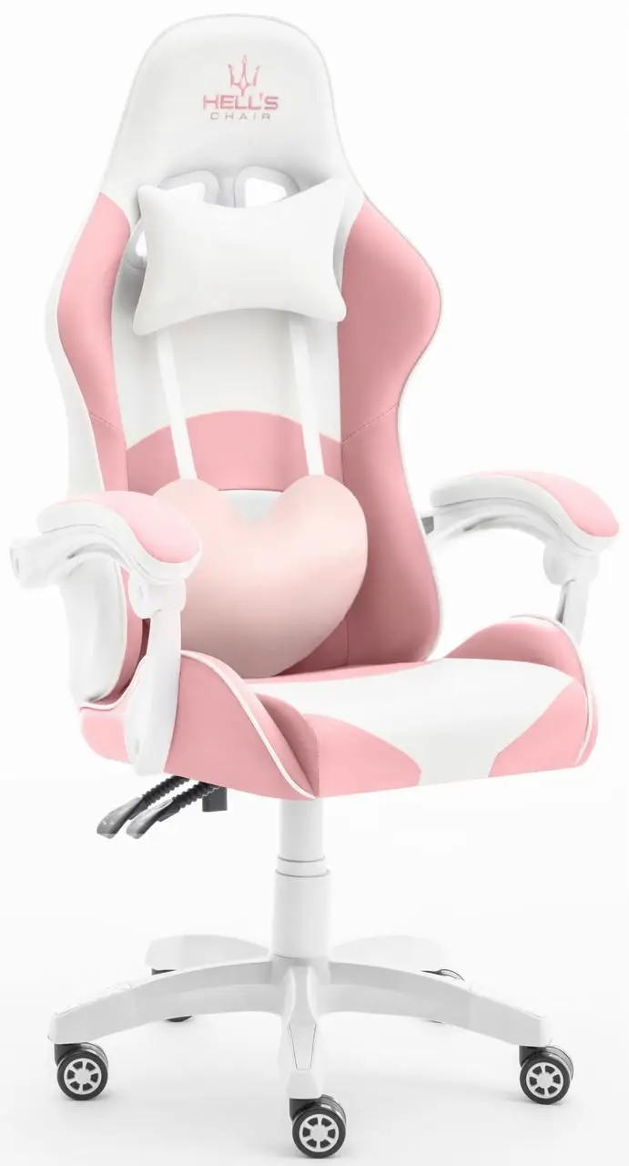 Компьютерное кресло Hell's Rainbow Pink/White
