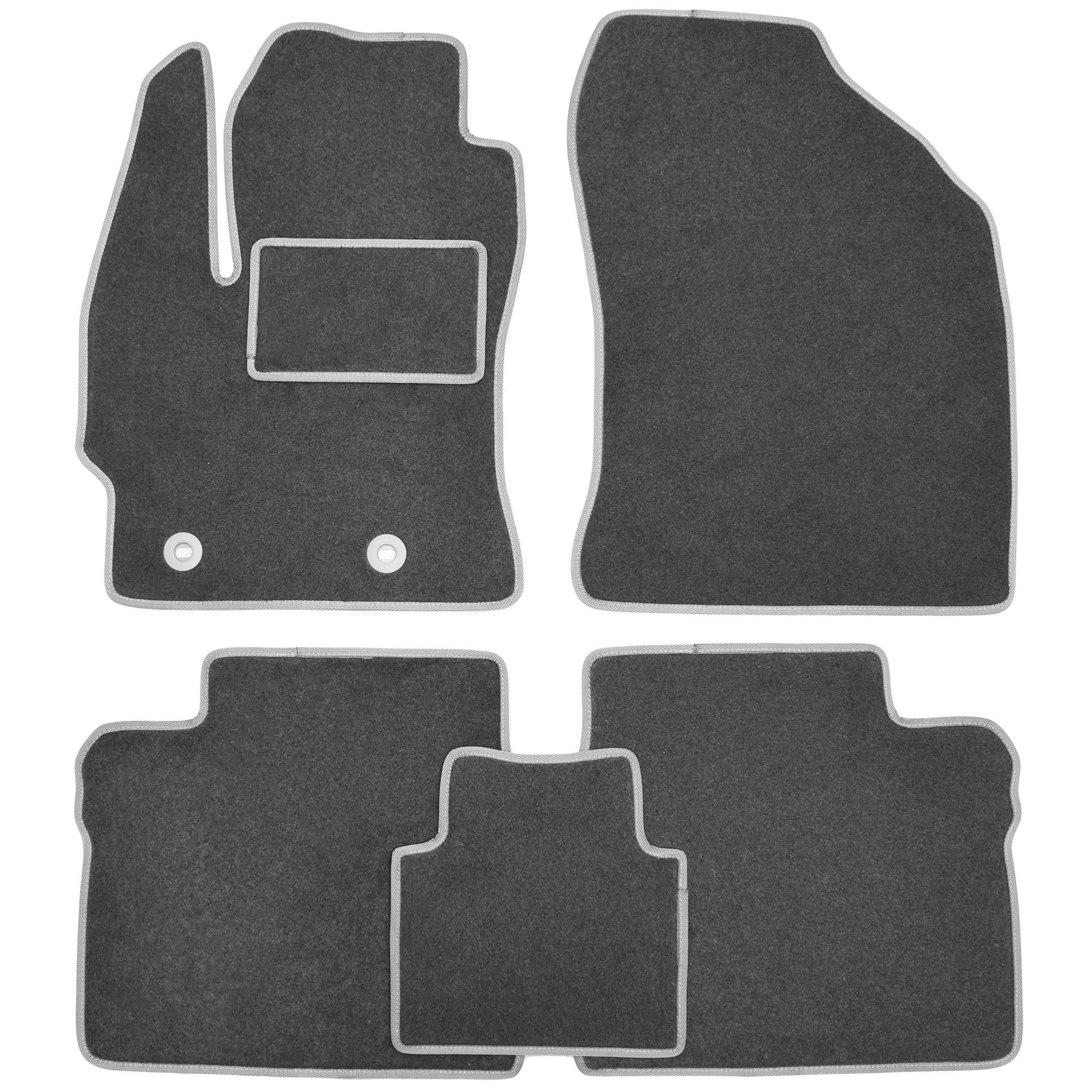 Коврики в салон для Toyota Corolla '13- текстильные Серый (99105)