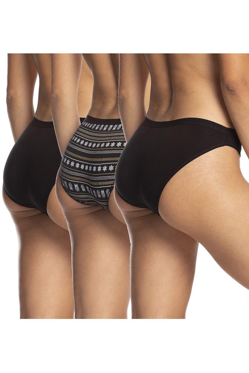 Трусики слип Lama р. 5/XL 3 шт. микс Черный (75931) Трусики слип Lama р. 5/XL 3 шт. микс Черный (75931)