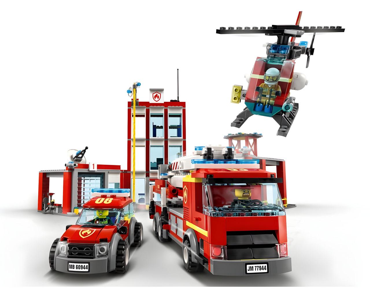 Конструктор City Пожежна станція 908 деталей (2E10604) - фото 3 Конструктор City Пожежна станція 908 деталей (2E10604) - фото 3