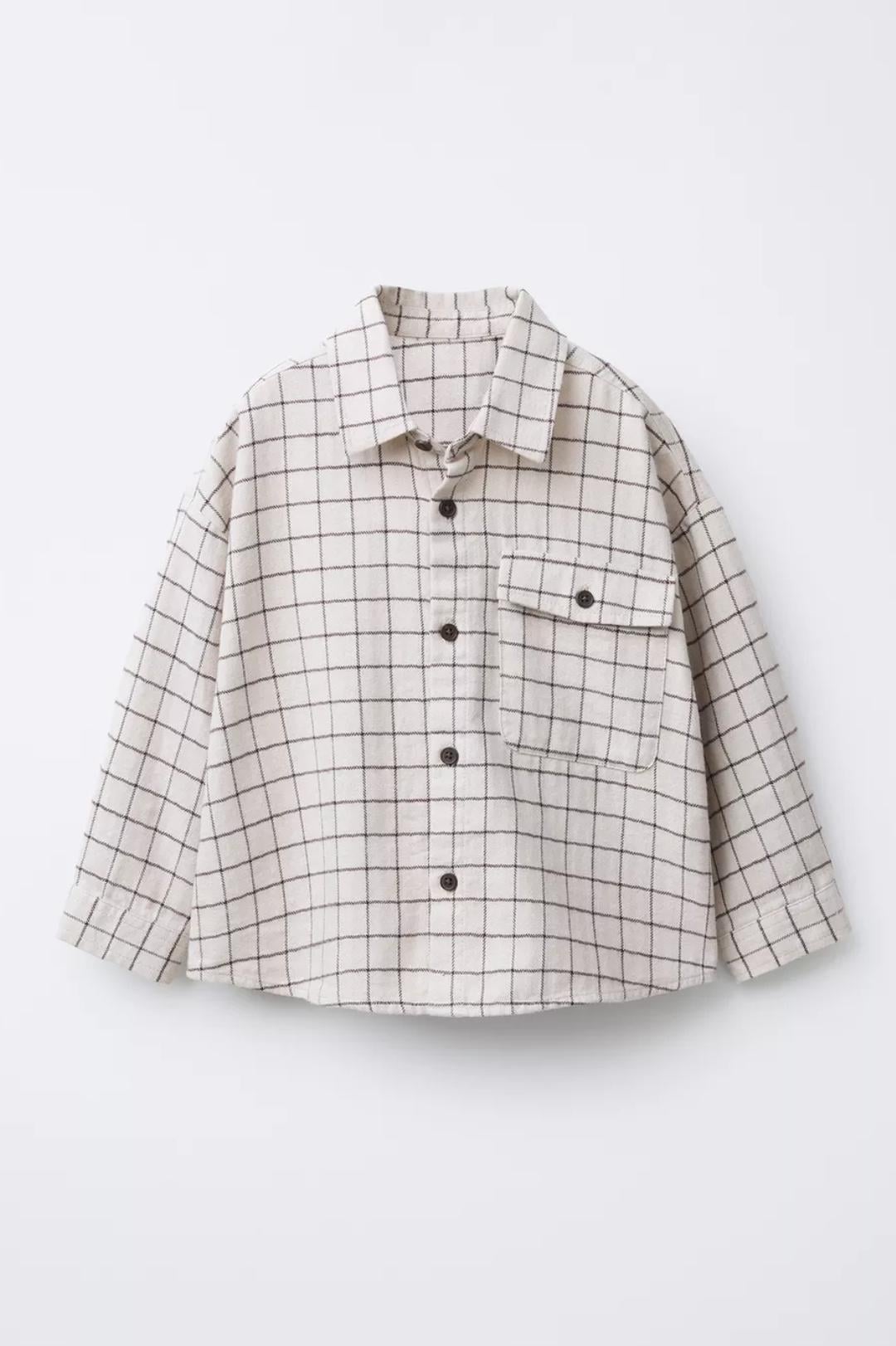 Сорочка дитяча для хлопчика Zara 116 см Бежевий (26021806F) Сорочка дитяча для хлопчика Zara 116 см Бежевий (26021806F)