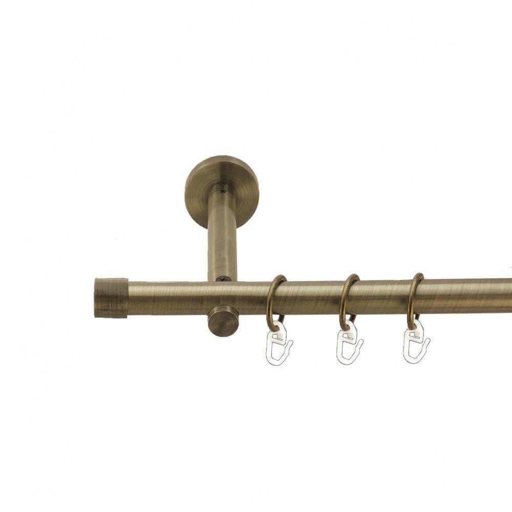 Карниз трубчатый Orvit заглушка однорядный 19 мм цилиндр 200 см Антик (009-1325)